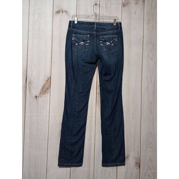 White House Black Market‎ Jeans Ladies 0 Dark Wash Slim Leg - Picture 2 of 9